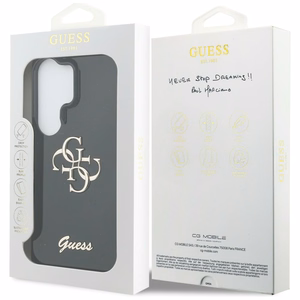 Guess dėklas IML Big Metal 4G Script for Samsung Galaxy S26 Ultra juodas