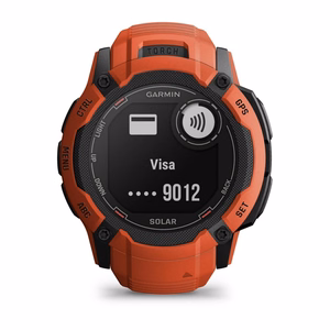 Garmin Instinct 2X Solar 2,79 cm (1.1") MIP 50 mm Skaitmeninis 176 x 176 pikseliai Lietimui jautrus ekranas Raudona GPS (palydovinis)