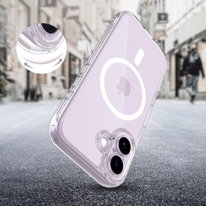 Tech-Protect Magpeak MagSafe CC dėklas iPhone 17 telefonui - skaidrus