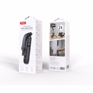 XO SS39 Bluetooth asmenukių lazda-trikojis, juoda, su nuimamu telefono stovu, 70cm