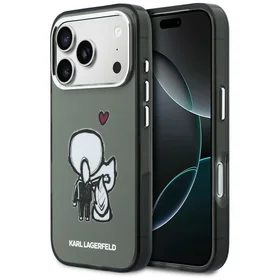 Karl Lagerfeld Karl & Choupette Back MagSafe Case for iPhone 17 Pro Max - Black