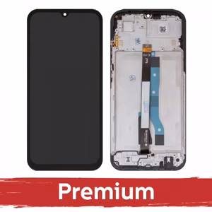 Ekranas skirtas Xiaomi Redmi 15 5G (EU version) juodas su rėmeliu OEM