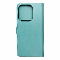 MEZZO knygos tipo dėklas telefonui XIAOMI Redmi 15C (173,16 x 81,07 x 8,2) su sapnų gaudykle, žalias