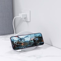 "Devia" "Bluetooth" garsiakalbis IM-3 su 15 W belaidžiu įkrovikliu ir šviesiai balta spalva