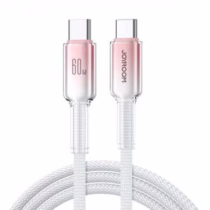 Кабель Joyroom S-A42 Crystal-Clear Series 60W USB-C - USB-C 1,2 м - белый