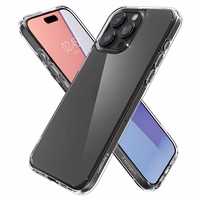 Spigen Ultra Hybrid dėklas telefonui iPhone 15 Pro Max - skaidrus matinis