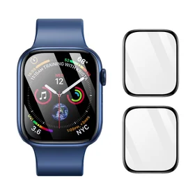 DUX DUCIS apsauginis LCD PMMA stiklas su rėmeliu Apple Watch 10 42 mm, juodas