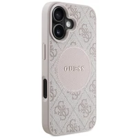 Guess 4G Circle Classic Logo MagSafe iPhone 16 dėklas telefonui - rožinis