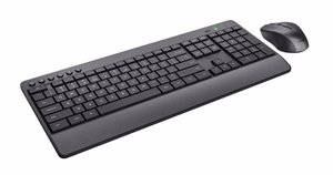Trust Trezo klaviatūra Pelė įskaityta Universalus Radijo dažnio belaidė QWERTY Anglų (JAV) Juoda