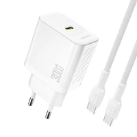Dudao A27PCEU PD 30W GaN USB-C Wall Įkroviklis with USB-C Laidas - Baltas