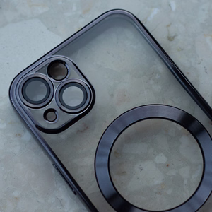 Color Chrome Magnetinis dėklas telefonui iPhone 12 6,1" juodas
