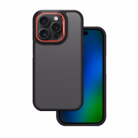 Crystal juodas dėklas for Xiaomi Redmi Note 14 5G (Global) raudonas