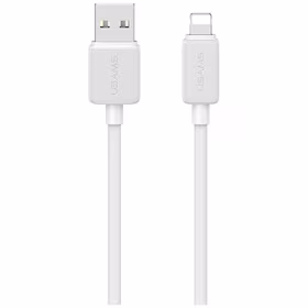 Laidas USAMS KY Series US-SJ694 2.4A Lightning į USB-A 2m baltas