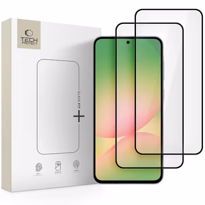 Tech-Protect Glass Fit+ 2 rinkinys Grūdintas stiklas Samsung Galaxy A36 / A56 5G - juodas