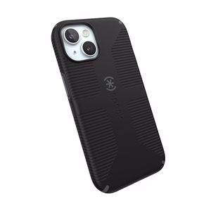 Speck Candyshell Grip MagSafe - iPhone 17e / 16e / 15 / 14 / 13 dėklas (juodas / Slate pilkas)