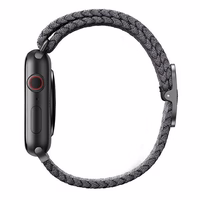 Uniq Aspen pintas dirželis skirtas Apple Watch 1/2/3/4/5/6/7/8/SE/SE2 40/38/41mm - pilkas