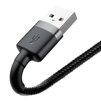 USB kabelis Baseus Cafule USB-A to Lightning 1.5A 2.0m pilkas-juodas CALKLF-CG1