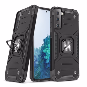 Wozinsky Ring Armor Tough Hybrid dėklas telefonui Samsung Galaxy S22+ (S22 Plus) juodos spalvos su magnetiniu laikikliu