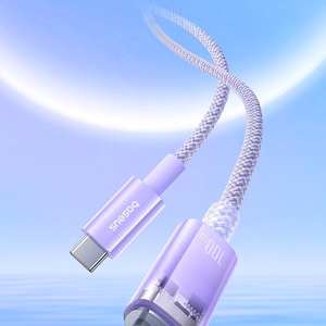 BASEUS kabelis Type-C į Type-C PD 6A 100W Explorer 1m violetinis P10319703221-01 / CB000043