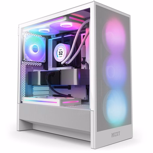 NZXT kompiuterio korpusas H5 Flow RGB 2024 baltas