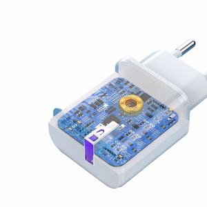 Dudao A20EU USB-A 18W sieninis įkroviklis - baltas + USB-A - USB-C kabelis