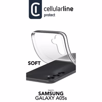 Cellularline Soft - dėklas Samsung Galaxy A05s (skaidrus)