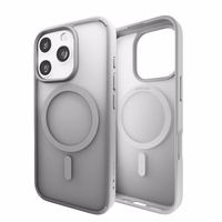 Puro Gradient MagSafe Silikoninis Dėklas iPhone 16 Pro Max - Sidabrinis