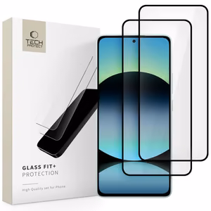 Tech-Protect Glass Fit +2 rinkinys grūdinto stiklo Xiaomi Redmi Note 14 4G / 5G - juodas