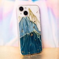 Gold Glam dėklas telefonui iPhone 12 / 12 Pro 6,1" kalnas