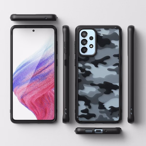 Ringke Fusion Matte TPU dėklas su rėmeliu Samsung Galaxy A73 juodas