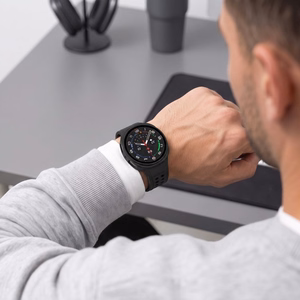 Tech-Protect Defense 2-Pack dėklas, skirtas Samsung Galaxy Watch 40mm – skaidrus ir matinis juodas