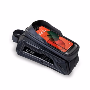 Tech-Protect V2 dviračio krepšys su vieta telefonui 1.2 l - juoda