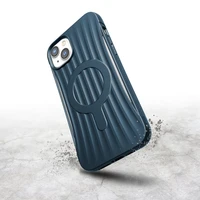 Raptic X-Doria Clutch dėklas iPhone 14 Plus su Magnetine galinė mėlyna danga