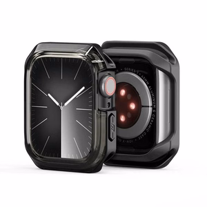 DUX DUCIS dėklas TAMO Apple Watch 10 serijai 46 mm skaidrus su juodu