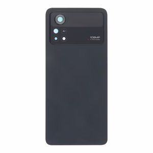 Galinis dangtelis Xiaomi Poco X4 Pro 5G juodas (su kameros stikliuku) OEM