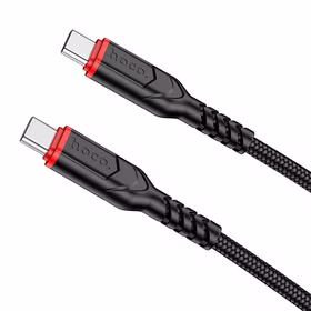 Kabelis USB C į USB C Hoco PD QC 3A 60W 1 m X59 juodas
