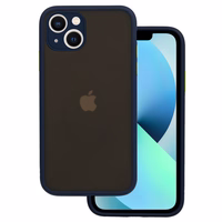 Vennus Color Button Bumper dėklas telefonui Iphone 11 Pro tamsiai mėlynas