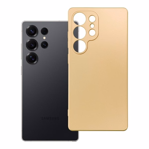 METALLIC dėklas telefonui SAMSUNG S25 Ultra auksinis