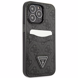 Guess GUHCP13LP4TPK iPhone 13 Pro / 13 6.1 Blue/Blue hardcase 4G Triangle Logo Cardslot