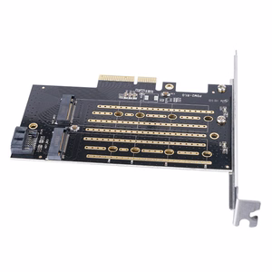 Orico PDM2 PCIe išplėtimo plokštė 3.0 ×4, skirta M.2 NVMe ir SATA diskams – juoda