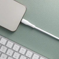 FORCELL F-ENERGY C343 kabelis USB A į Lightning 2,4A 12W Silicone 1 m baltas