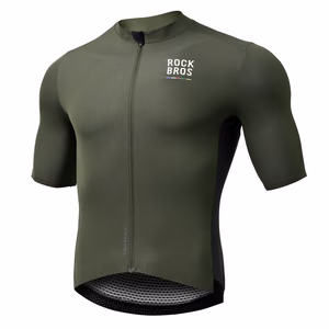 Rockbros 15220004004 ROAD TO SKY men's cycling jersey short sleeve L - green