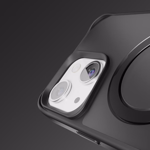 Etteri Matinis Magnetinis žiedas dėklas telefonui iPhone 15 6,1" juodas