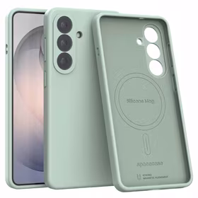 Spacecase silikoninis dėklas Mag Galaxy S26+ mėtinė