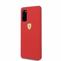 Ferrari Silikoninis dėklas telefonui Samsung Galaxy S20 - raudonas