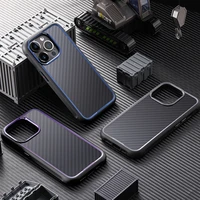 Rock Kevlar serijos Aramido pluošto dėklas Iphone 15 Pro Max juodas