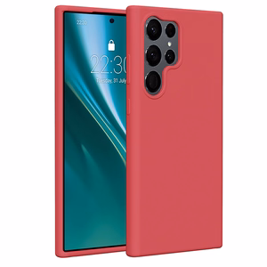 Etteri silikoninis dėklas Samsung Galaxy S23 Ultra raudonas
