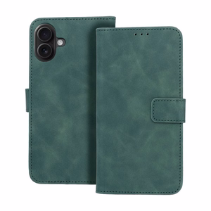 TENDER knygos dėklas telefonui IPHONE 16 Plus (6.7 žalias