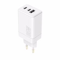 "Maxlife MXTC-08-65ACC PD QC įkroviklis 2x USB-C 1x USB 65W baltas