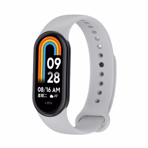 SILIKONINIS DIRŽELIS MI BAND 8/M8 (7). PILKAS